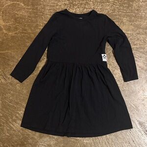 Classic Black Long Sleeve Kids Dress